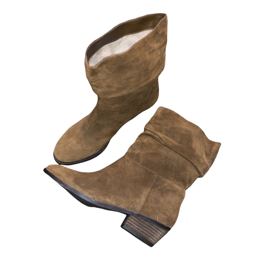 Jessica Simpson Gifford Dakota Tan Split Suede Slouch Boots
